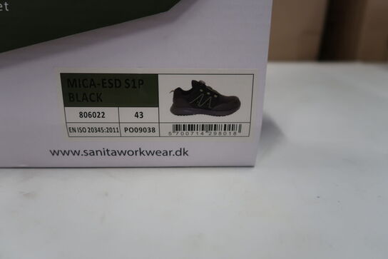 1 Par Sanita | MICA-ESD S1P SANDAL | Sort | 43 Model nr: 1727061