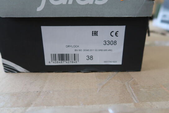 1 Par Jalas | Sikkerhedssko | Sort | 38 Model nr: 1530935