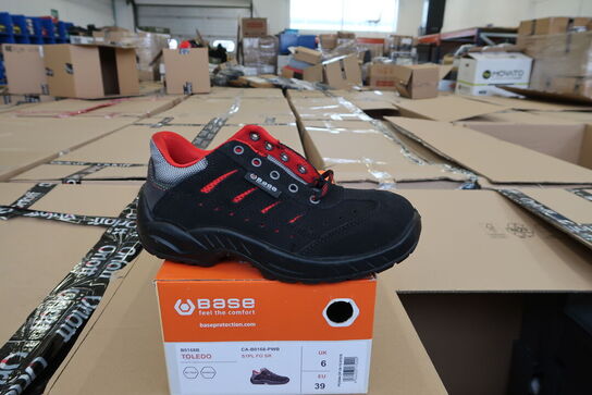 1 Par Base | Base Toledo sikkerhedssko S1P | Sort/rød | 39 Model nr: 1713222