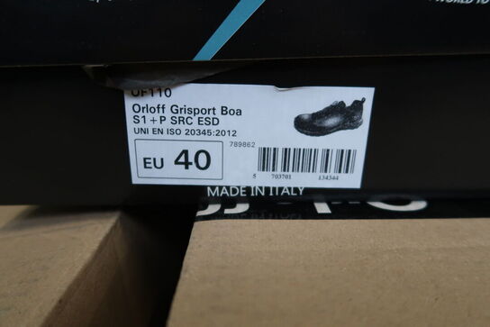 1 Par O workwear | Sikkerhedssko | Sort | 40 Model nr: 526513