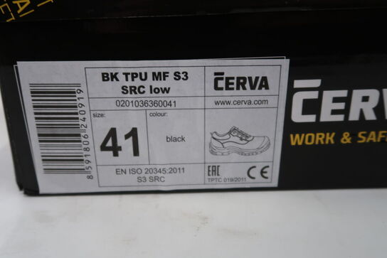 1 Par Cerva | Sikkerhedssko | Sort | 41 Model nr: 1319019