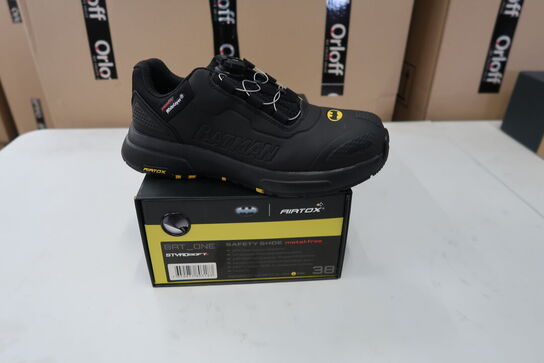 1 Par Airtox | AIRTOX Safety Shoe BAT.ONE | Sort/gul | 38 Model nr: 1780320