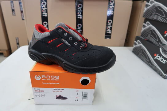 1 Par Base | Base Toledo sikkerhedssko S1P | Sort/rød | 41 Model nr: 1713224
