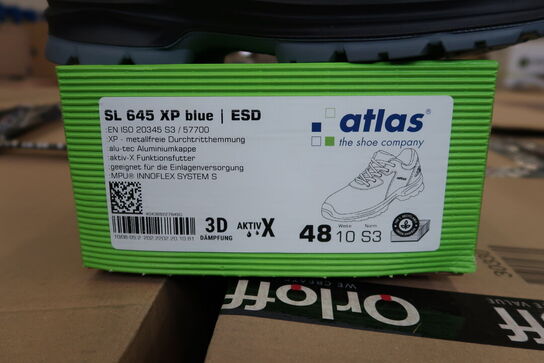 1 Par Atlas | Sko | Sort/blå | 48 Model nr: 1465357