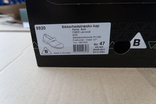 1 Par Bjerregaard | Sikkerhedstræsko | Sort | 47 Model nr: 311103