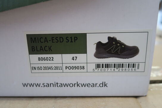 1 Par Sanita | MICA-ESD S1P SANDAL | Sort | 47 Model nr: 1727065