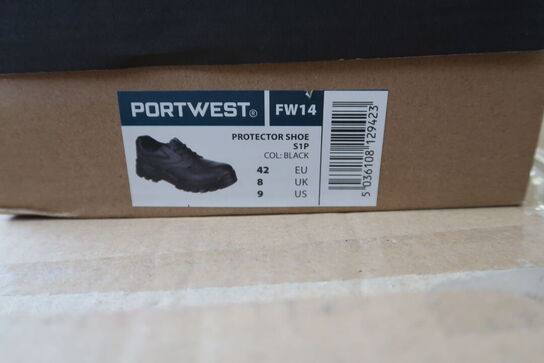 1 Par Portwest | Steelite Sikkerhedssko S1P | Sort | 42 Model nr: 1587425