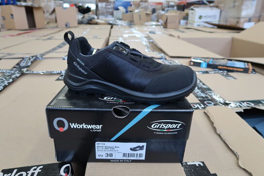 1 Par O workwear | Sikkerhedssko | Sort | 38 Model nr: 526511