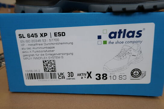 1 Par Atlas | Sko | Sort/blå | 38 Model nr: 1465347