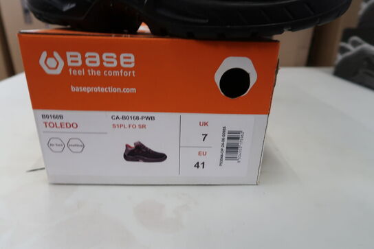 1 Par Base | Base Toledo sikkerhedssko S1P | Sort/rød | 41 Model nr: 1713224