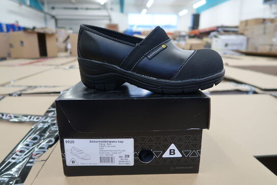 1 Par Bjerregaard | Sikkerhedstræsko | Sort | 39 Model nr: 311095