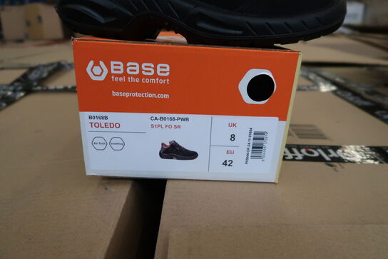 1 Par Base | Base Toledo sikkerhedssko S1P | Sort/rød | 42 Model nr: 1713225