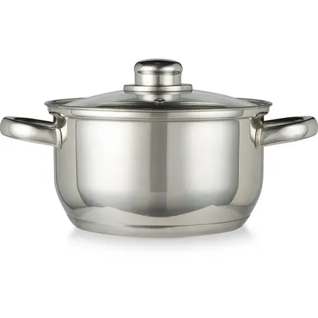 2 stk. blokker gryde ø18cm 2,6 liter rustfrit stål(ubrugt)