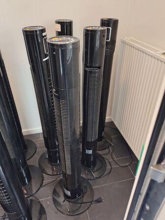 Fem ventilatortårne