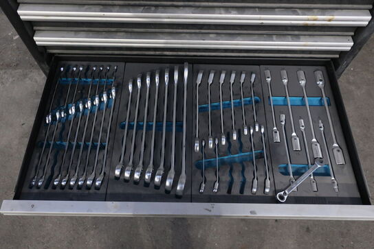 Værktøjsvogn PROMEISTER med indhold