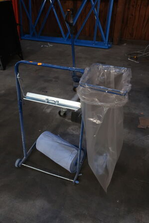 Affaldsstativ med papirdispenser