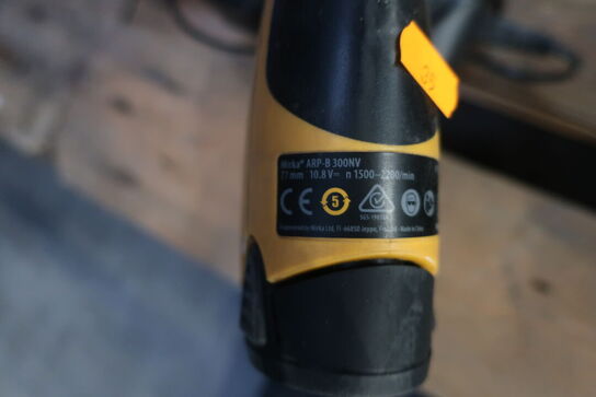 Slibemaskine MIRKA ARP-B 300NV samt 2 batterier og 1 lader