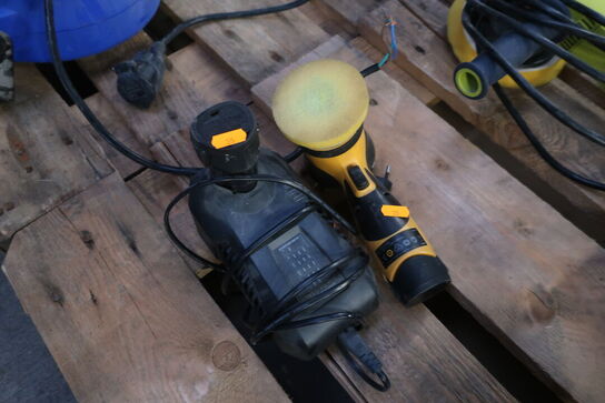 Slibemaskine MIRKA ARP-B 300NV samt 2 batterier og 1 lader