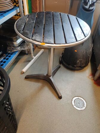 Caféborde og skammel