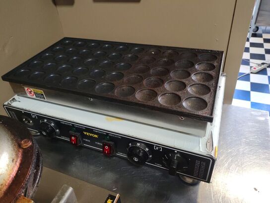 Vaffelpandekagemaskine (Poffertje Mini). VEVOR