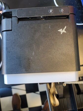 Kortterminal og bonprinter