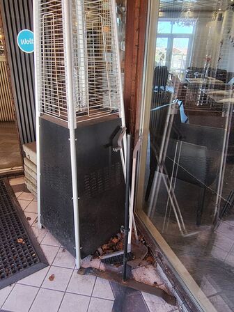 Terrassevarmer inkl. Gasflaske