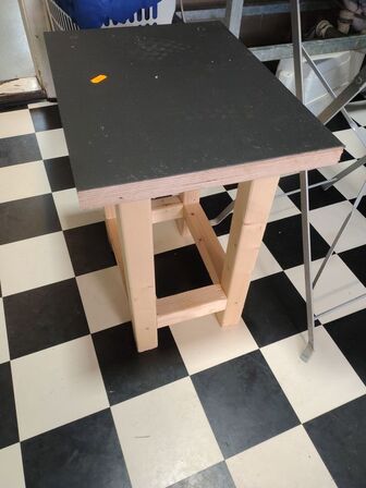 Caféborde og skammel