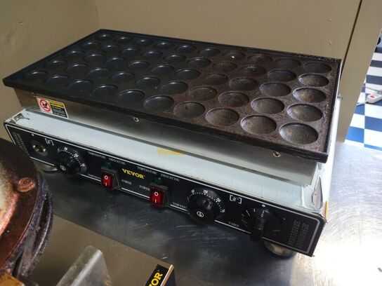 Vaffelpandekagemaskine (Poffertje Mini). VEVOR