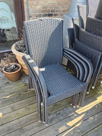 Fire stole. Polyrattan. 