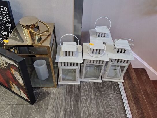 Lanterner og små billeder/skilte