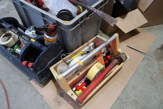 3 stk. kasser med div. Værktøj og reservedele