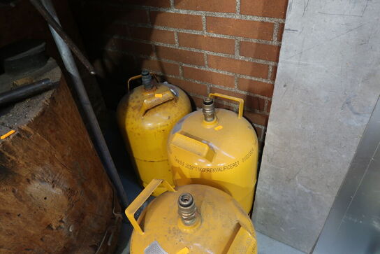 3 stk. gasflasker