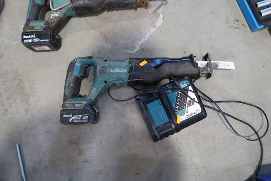 Akku bajonetav MAKITA DJR186 med batteri og lader