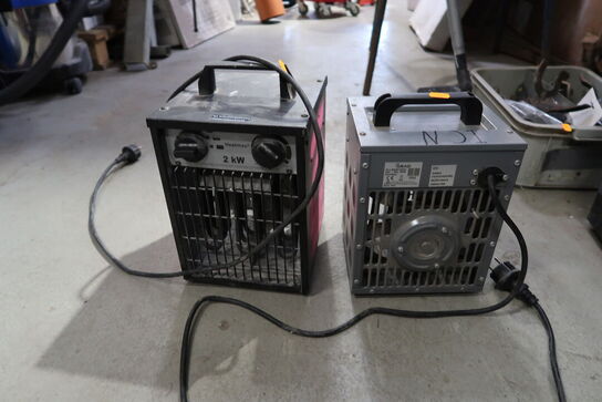 2 stk. varmeblæsere