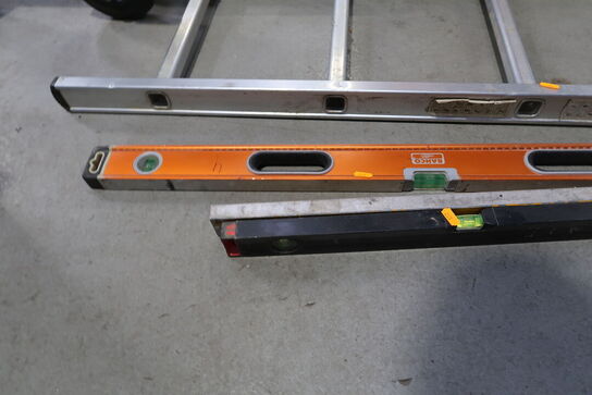 3 stk. vaterpas BAHCO m.fl.