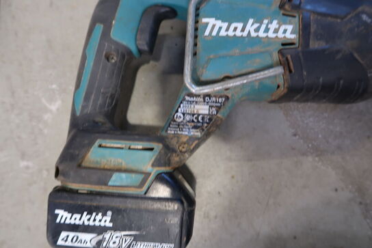 2 stk. akku håndværktøj MAKITA DHP486, DJR187 med 2 stk. batterier og lader