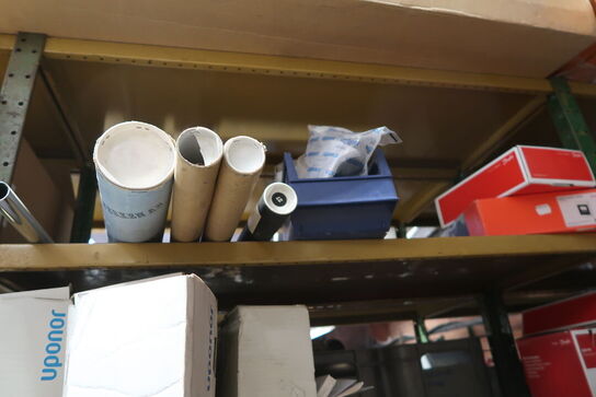 4 fag lagerreoler med div. Varelager og reservedele