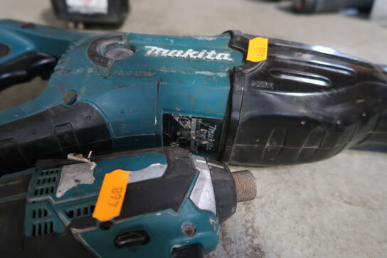 2 stk. akku håndværktøj MAKITA med 2 stk. batterier og lader