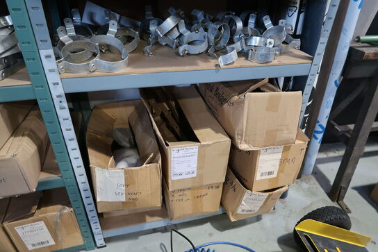 3 stk. lagereoler med div. Varelager