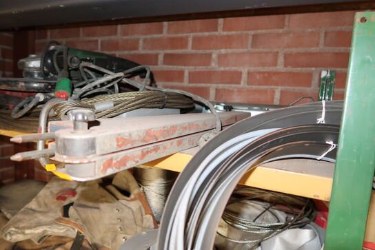 Div. Løfteudstyr, bajonetsav HILTI WSR 22-A, vinkelsliber HITACHI m.m.