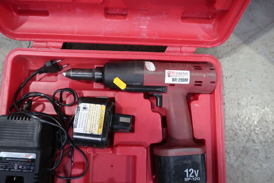 Akku riveter LOBSTER BR-200M med 2 stk. batterier og lader
