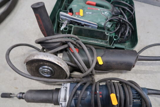 3 stk. håndværktøj BOSCH, METABO