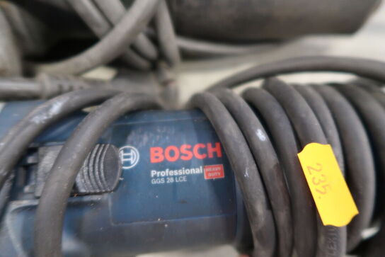 3 stk. håndværktøj BOSCH, METABO