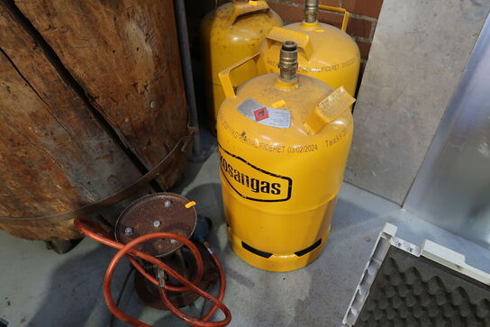 3 stk. gasflasker