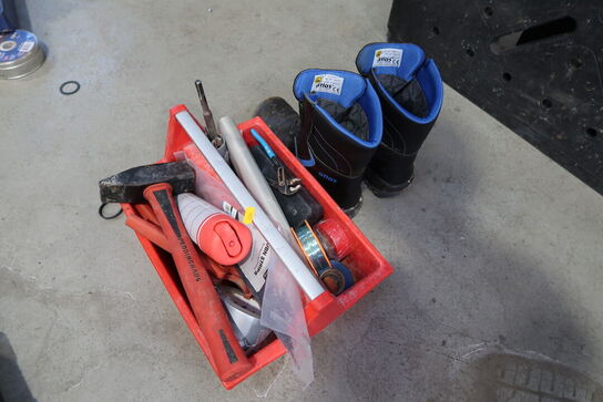 Div. Værktøj, sikkerhedssko m.m.