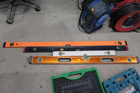 4 stk. vaterpas BAHCO m.fl.