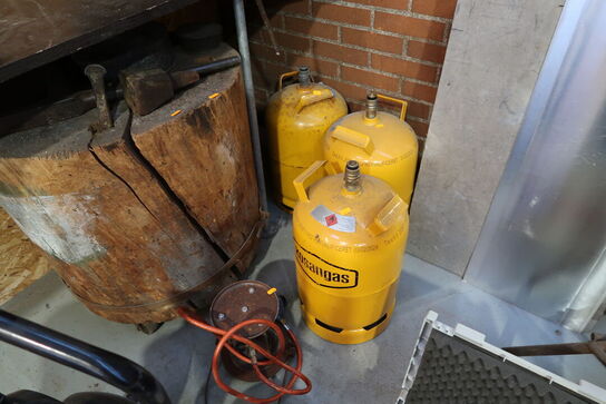 3 stk. gasflasker