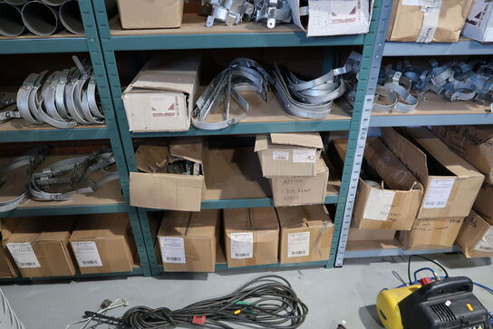 3 stk. lagereoler med div. Varelager