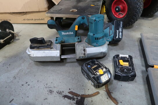 Akku båndsav MAKITA DPB182 med 3 stk. batterier
