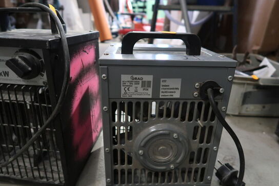 2 stk. varmeblæsere